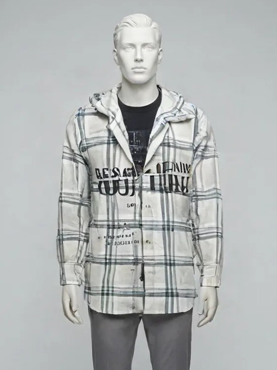 Heather Ecru Micro-Check Casual Shirt — Heather Ecru Check colourway