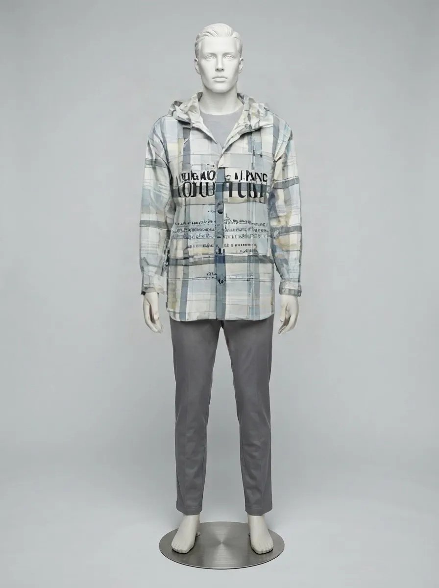 Slate Grey Grid Check Shirt — Slate Grey Check colourway
