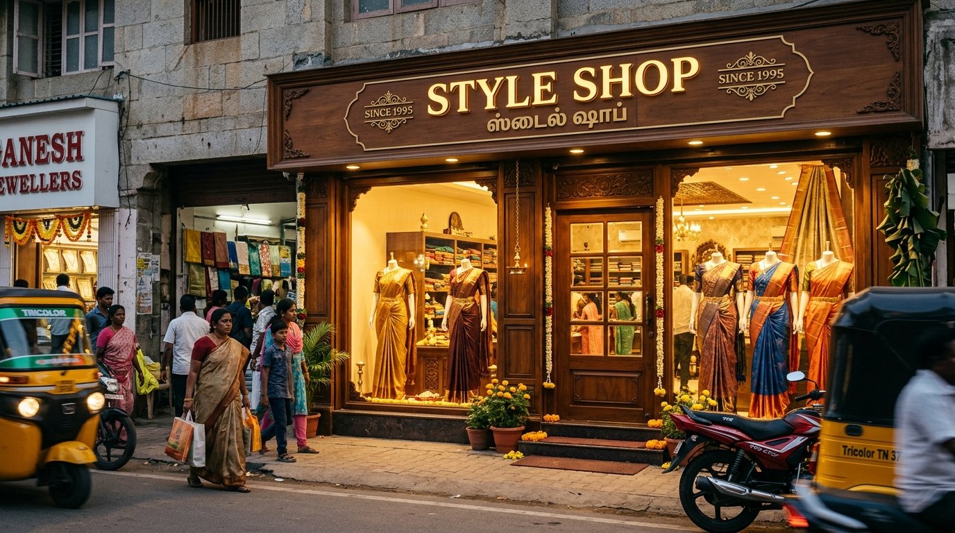 The GenZ Shop storefront on Cross Cut Road, Gandhipuram, Coimbatore