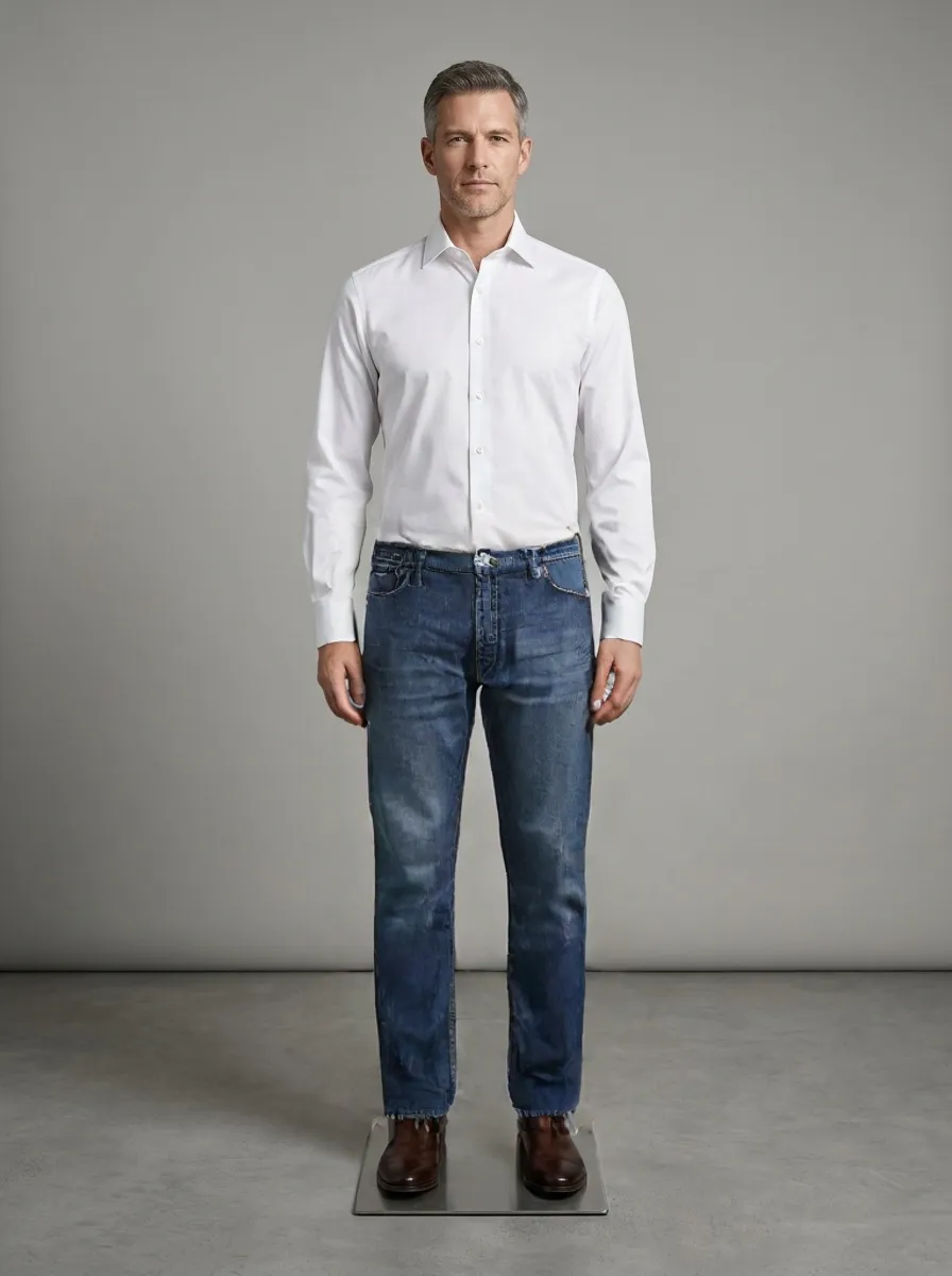 Jeans Trouser - Dark Ocean Blue — Dark Ocean Blue colourway