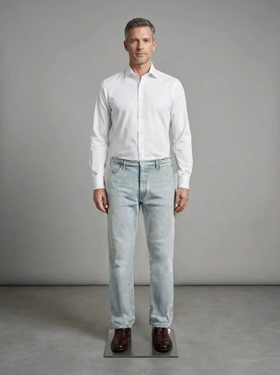 Jeans Trouser - Ice Ash Grey — Ice Ash Grey colourway