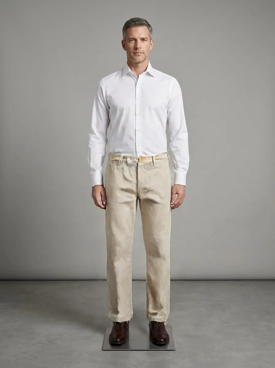 Jeans Trouser - Khaki Beige — Khaki Beige colourway