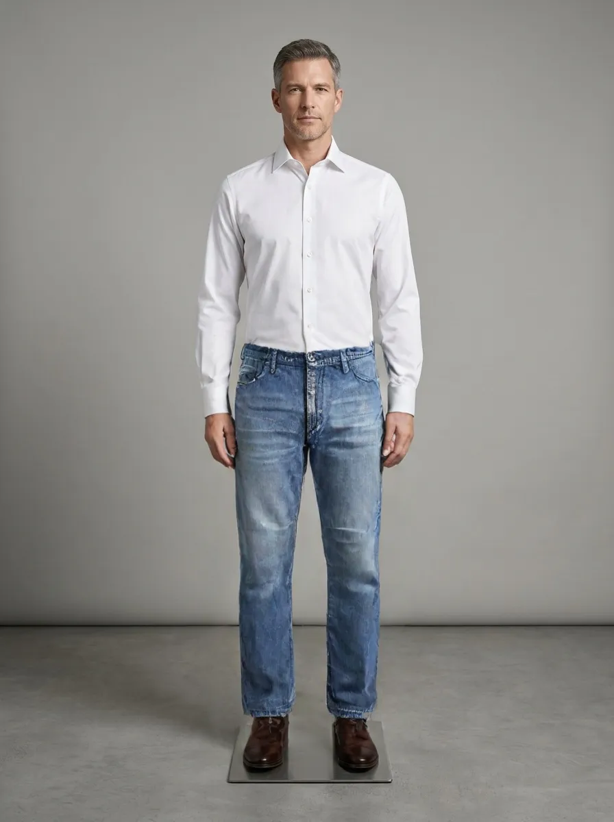 Jeans Trouser - Stonewash Blue — Stonewash Blue colourway